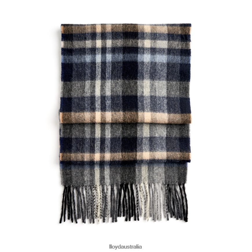 LLOYD Men WOOL/CASHMERE SCARF blue Accessories H6PTLF694