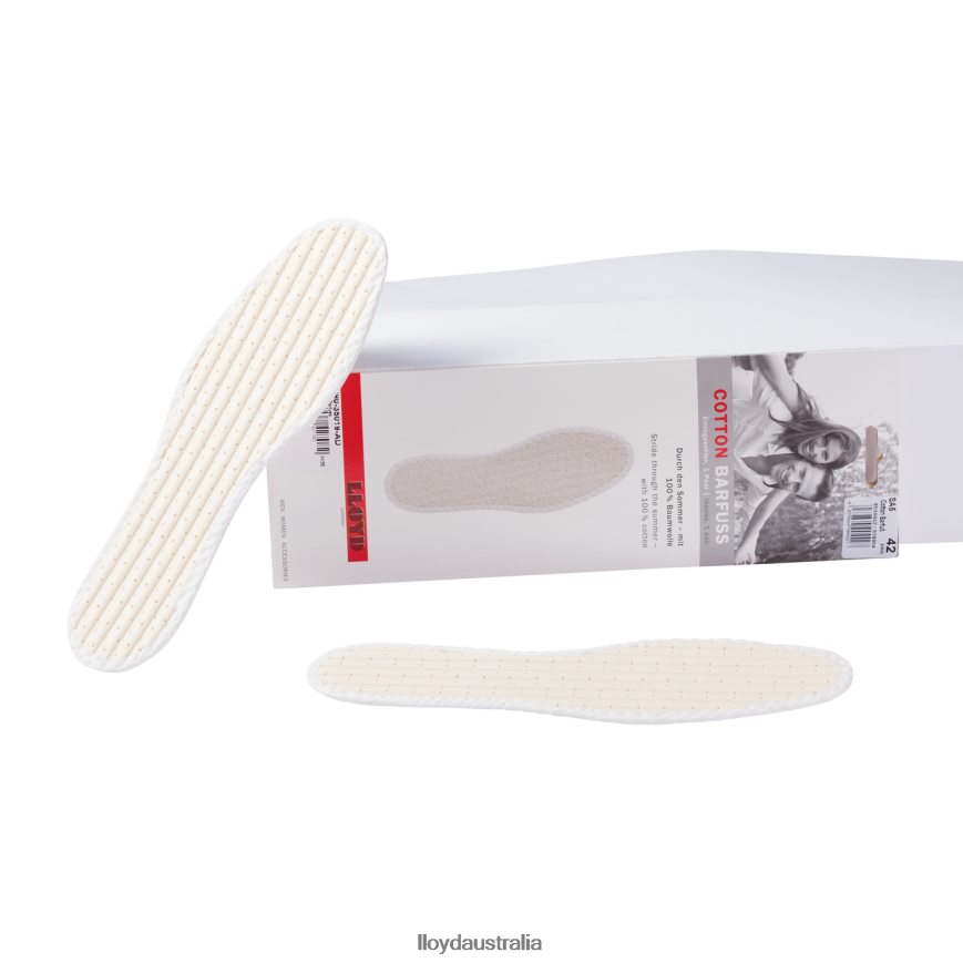 LLOYD Men INSOLES COTTON BAREFOOT white Care & Equipment H6PTLF744