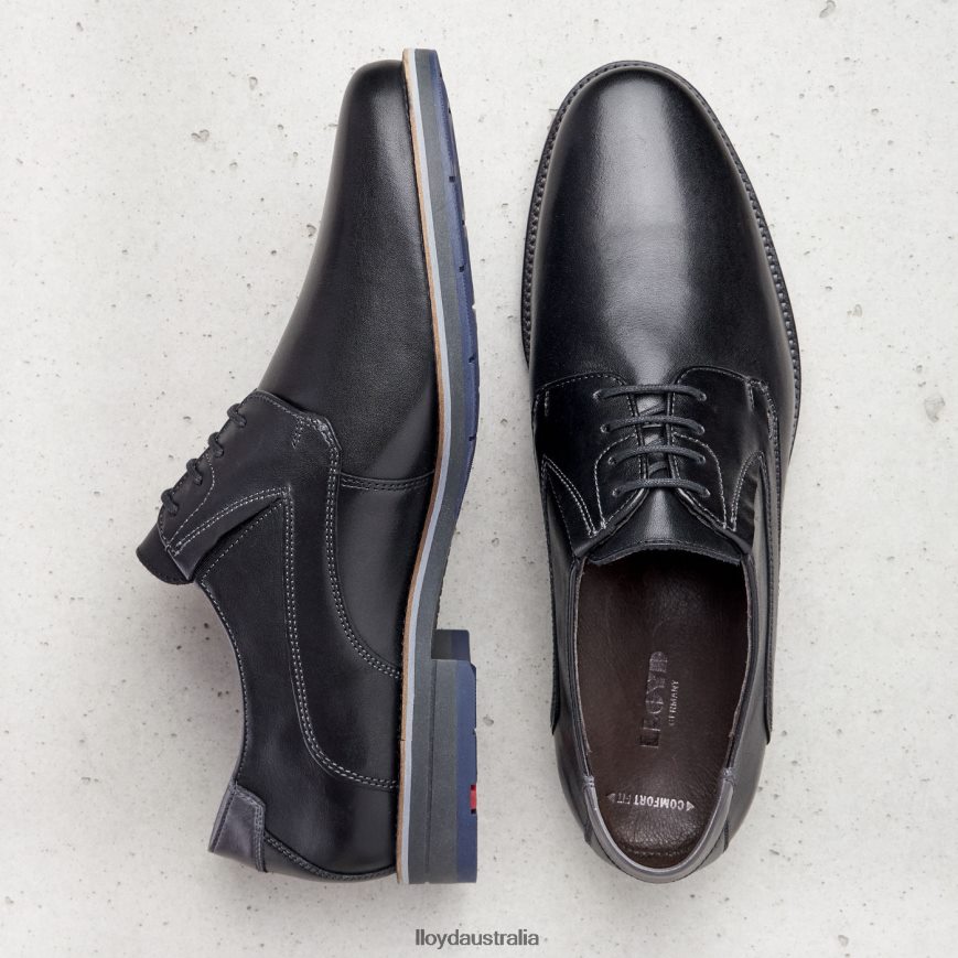 LLOYD Men KAZAN (XTRAWIDE) black Shoes H6PTLF175