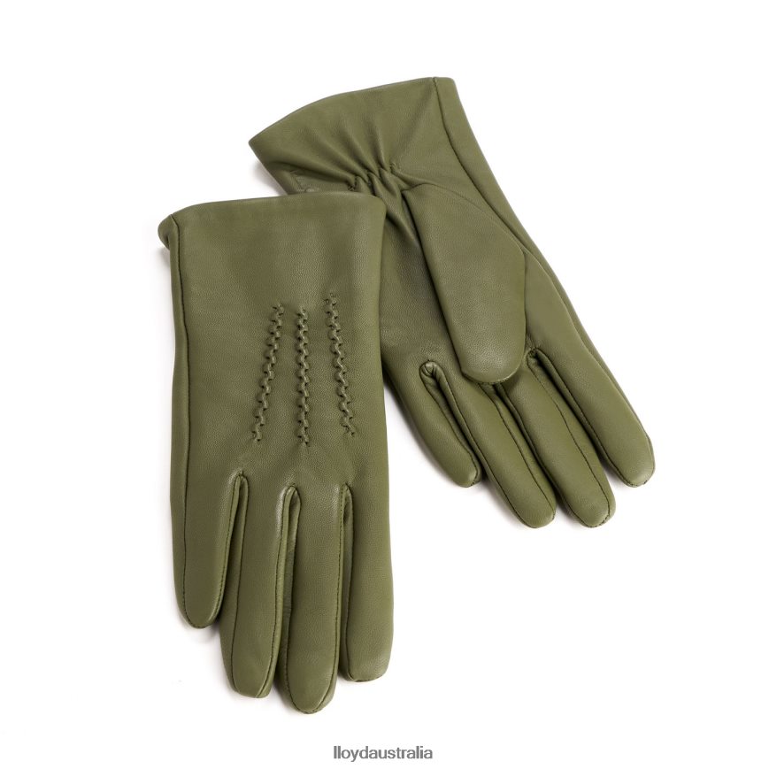 LLOYD Women leather GLOVES green Accessories H6PTLF1312
