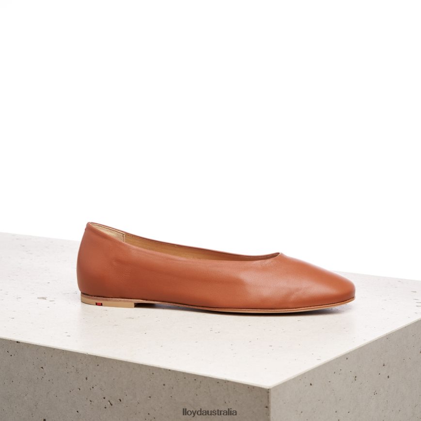 LLOYD Women LEATHER BALLERINA brown Shoes H6PTLF1256