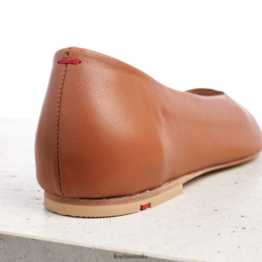LLOYD Women LEATHER BALLERINA brown Shoes H6PTLF1256