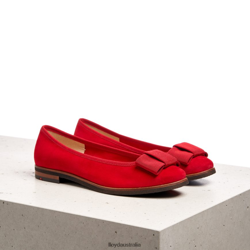 LLOYD Women LEATHER BALLERINA red Shoes H6PTLF1175