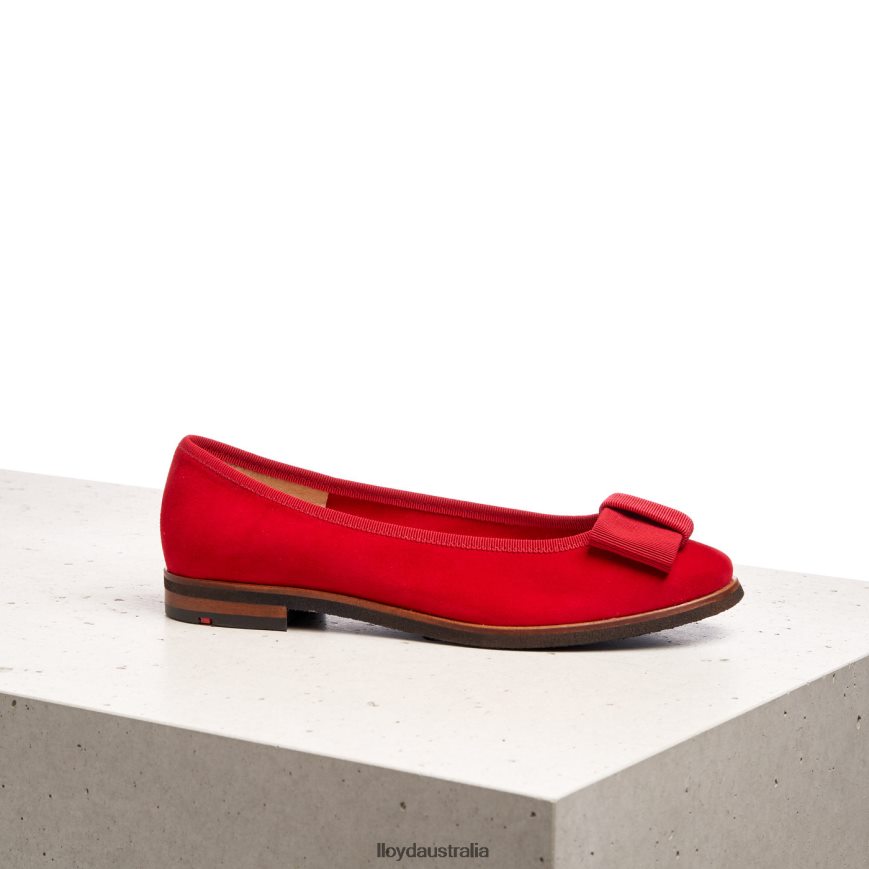 LLOYD Women LEATHER BALLERINA red Shoes H6PTLF1175