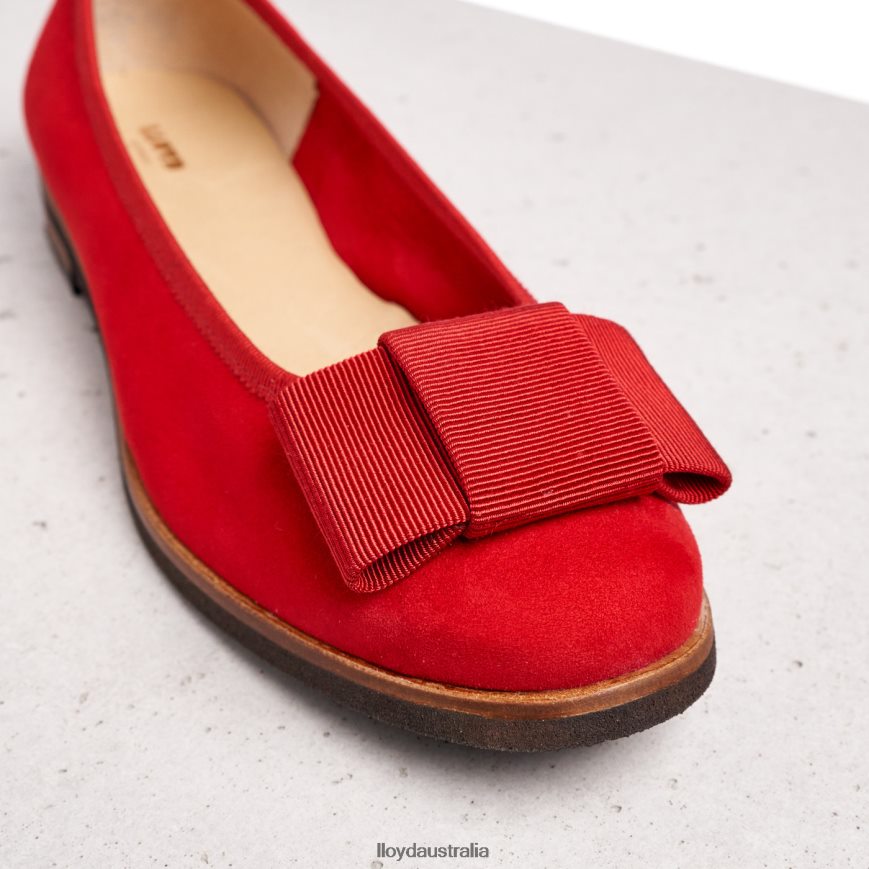 LLOYD Women LEATHER BALLERINA red Shoes H6PTLF1175