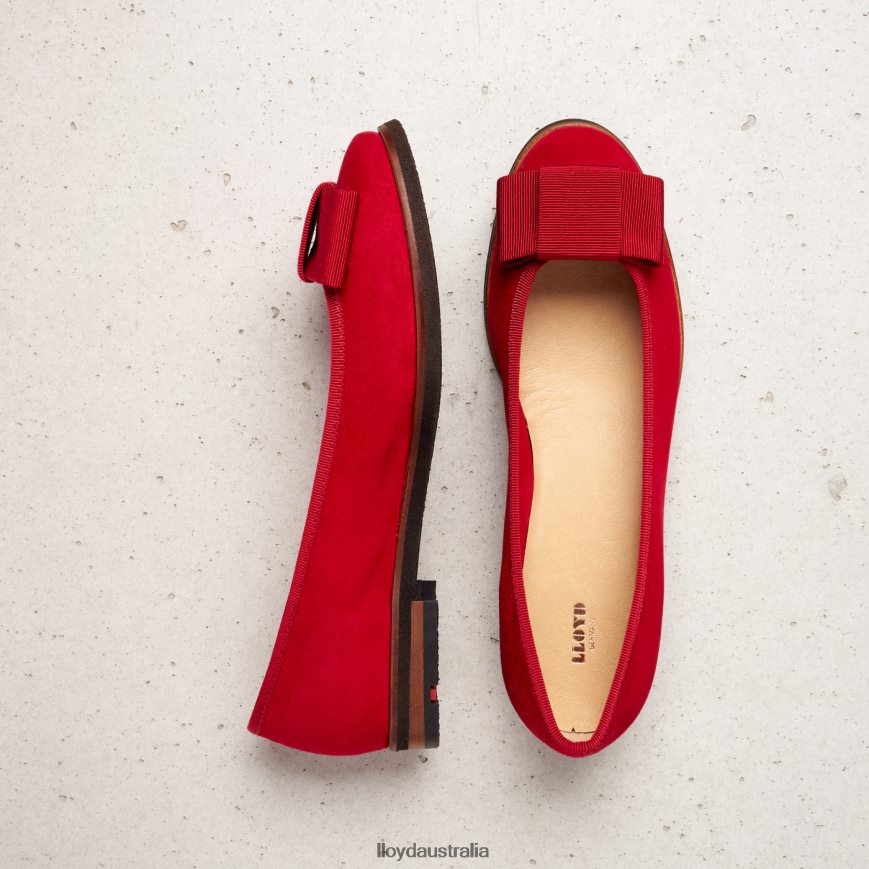 LLOYD Women LEATHER BALLERINA red Shoes H6PTLF1175