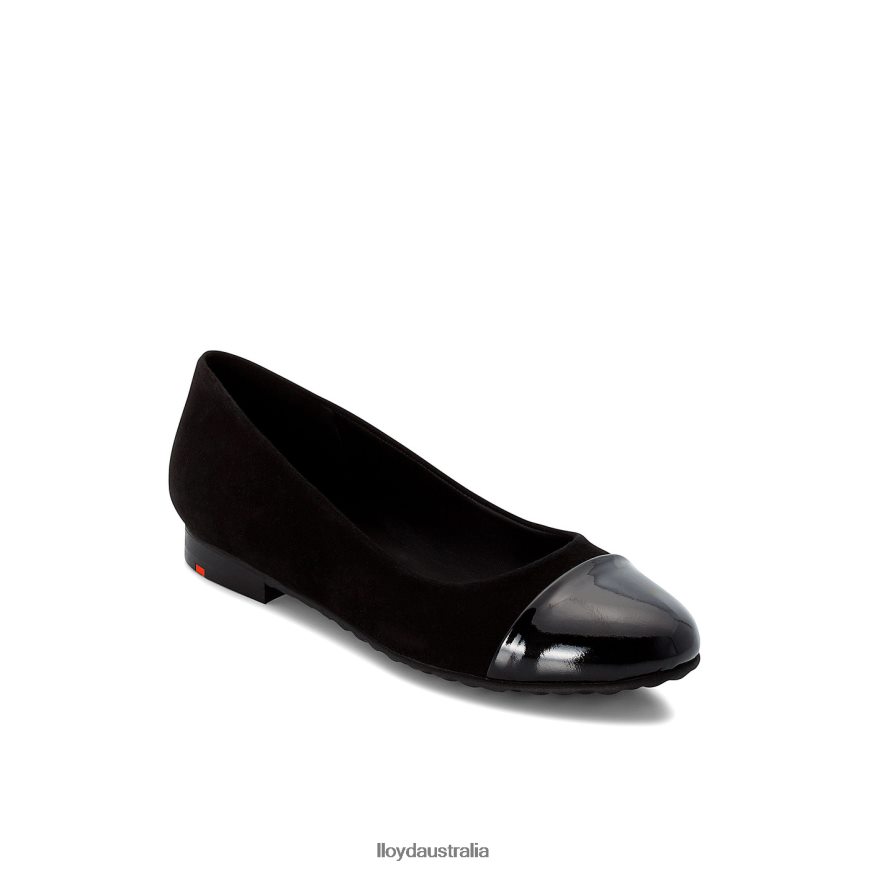 LLOYD Women PATENT LEATHER BALLERINA black Shoes H6PTLF1171