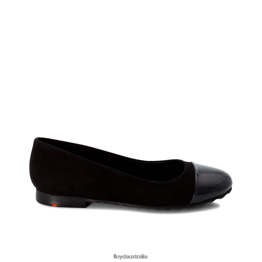 LLOYD Women PATENT LEATHER BALLERINA black Shoes H6PTLF1171