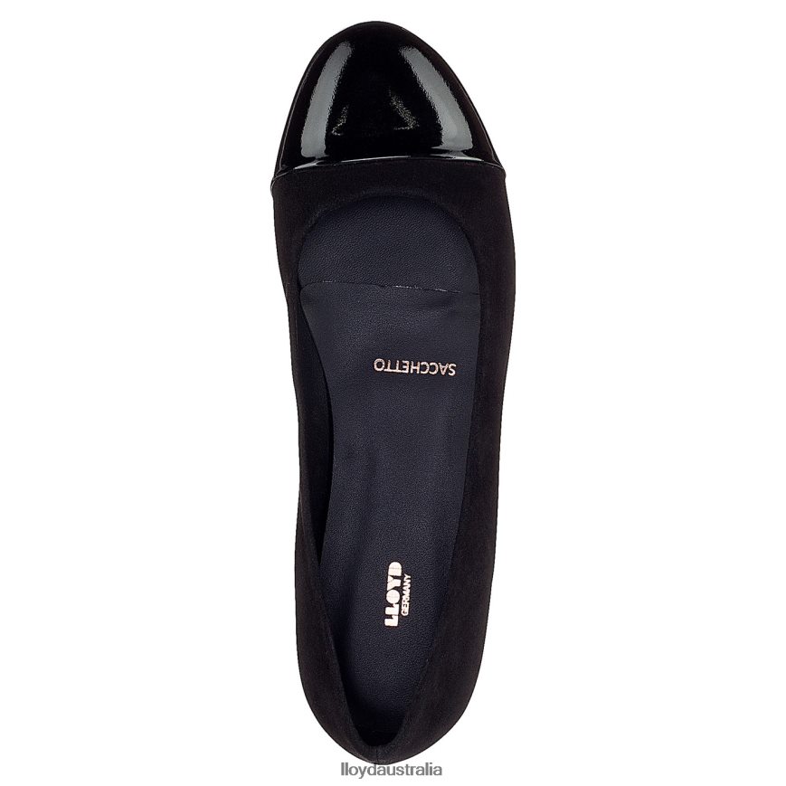LLOYD Women PATENT LEATHER BALLERINA black Shoes H6PTLF1171