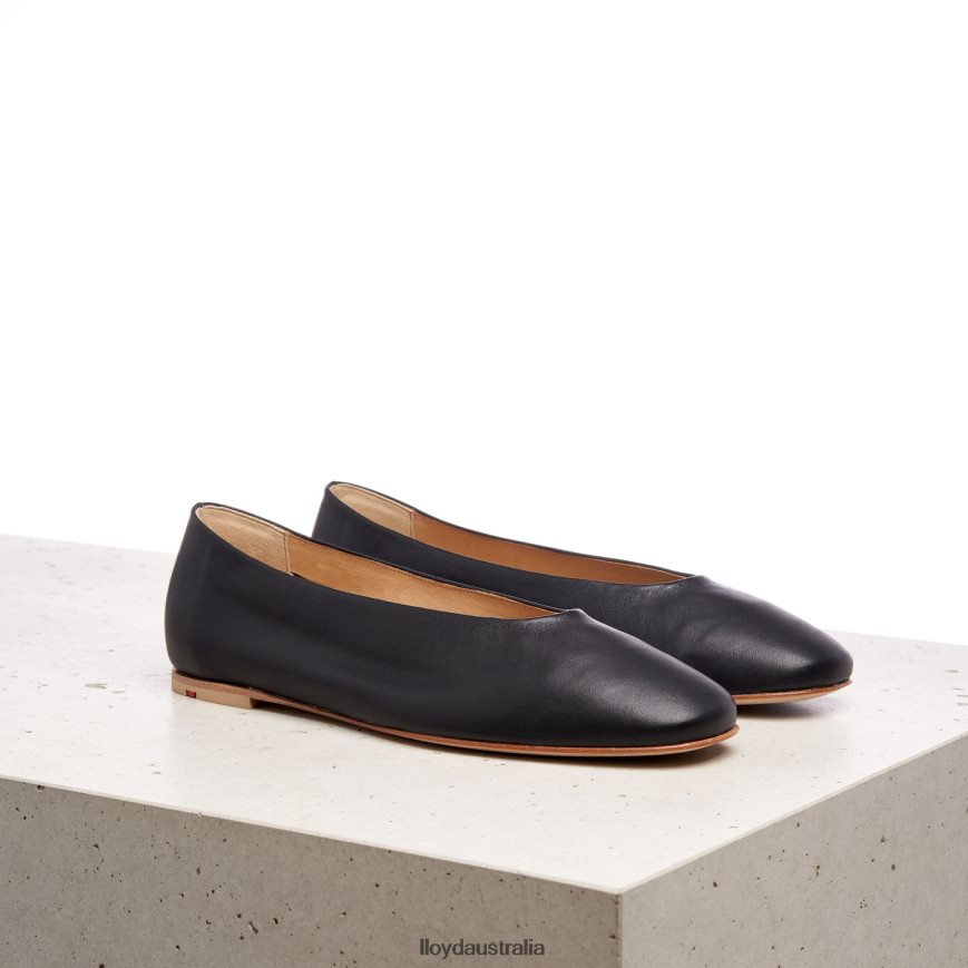LLOYD Women SMOOTH LEATHER BALLERINA black Shoes H6PTLF1257
