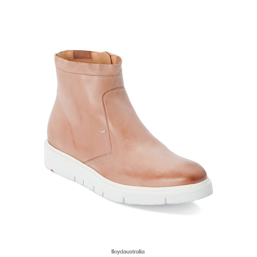 LLOYD Women Extralight SOLE LEATHER ANKLE BOOTS beige Shoes H6PTLF981