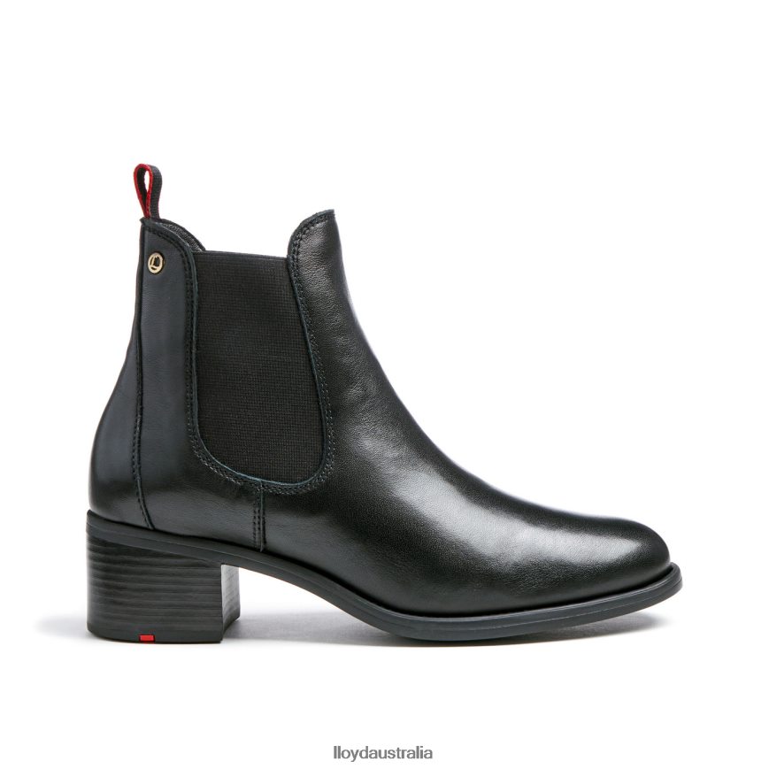 LLOYD Women Extralight SOLE LEATHER ANKLE BOOTS black Shoes H6PTLF928