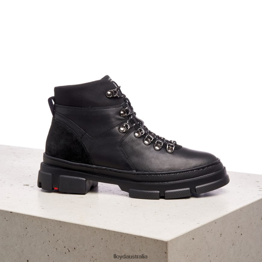 LLOYD Women Extralight SOLE LEATHER ANKLE BOOTS black Shoes H6PTLF988