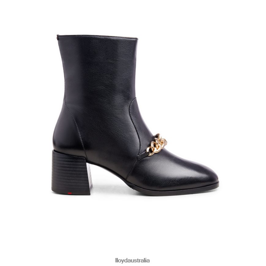 LLOYD Women LEATHER ANKLE BOOTS black Shoes H6PTLF878