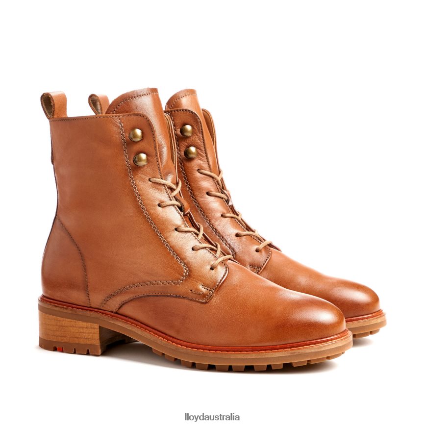 LLOYD Women LEATHER ANKLE BOOTS brown Shoes H6PTLF941