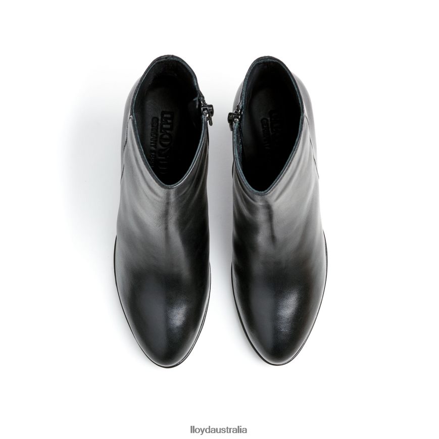 LLOYD Women SMOOTH LEATHER ANKLE BOOTS black Shoes H6PTLF920