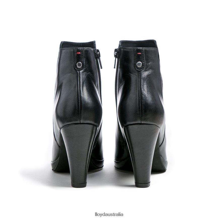LLOYD Women SMOOTH LEATHER ANKLE BOOTS black Shoes H6PTLF920