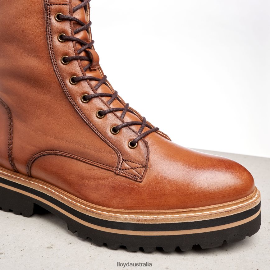 LLOYD Women SMOOTH LEATHER ANKLE BOOTS brown Shoes H6PTLF970