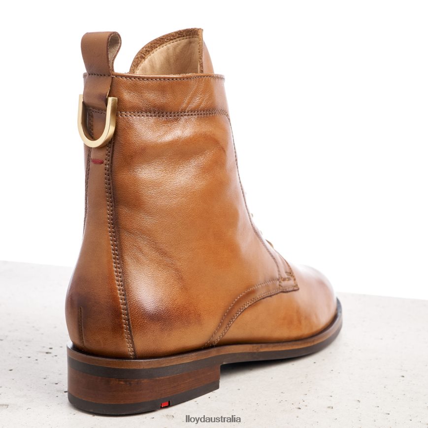 LLOYD Women SMOOTH LEATHER ANKLE BOOTS brown Shoes H6PTLF982