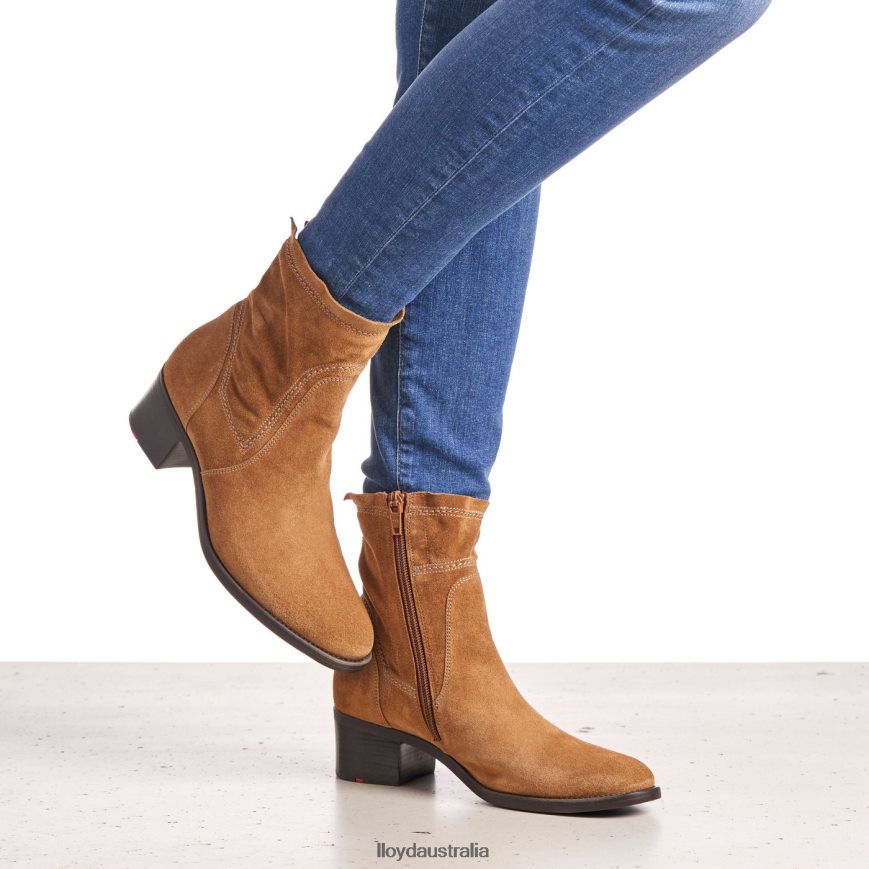 LLOYD Women breathable ANKLE BOOTS brown Shoes H6PTLF962