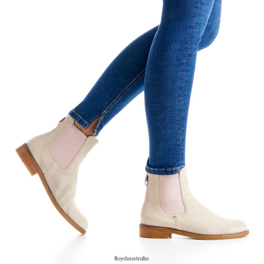 LLOYD Women easy slipping-into ANKLE BOOTS white Shoes H6PTLF980