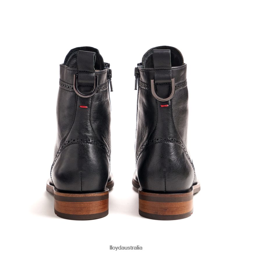 LLOYD Women fashion leather ANKLE BOOT black Shoes H6PTLF908