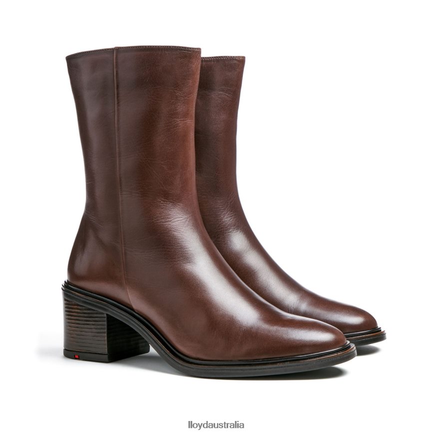 LLOYD Women fashion leather ANKLE BOOT brown Shoes H6PTLF886