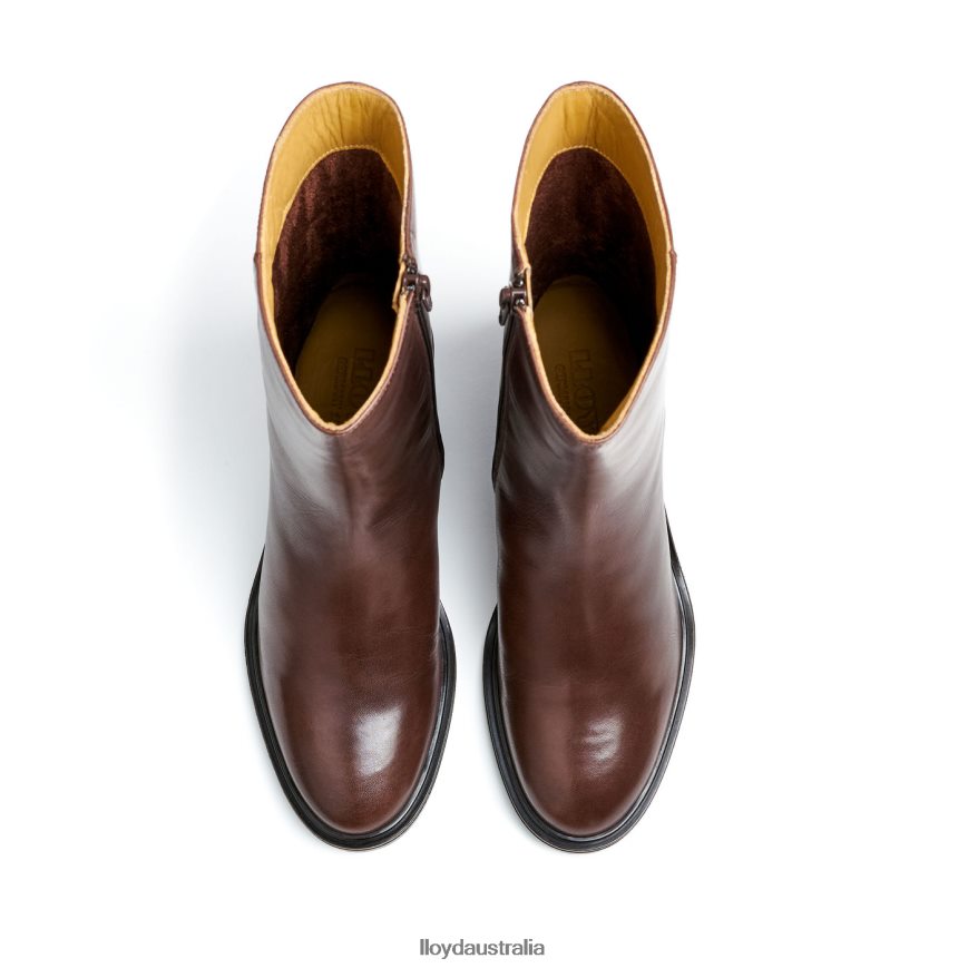LLOYD Women fashion leather ANKLE BOOT brown Shoes H6PTLF886