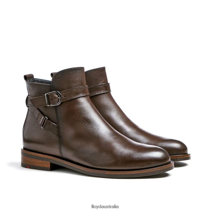LLOYD Women fashion leather ANKLE BOOT brown Shoes H6PTLF899