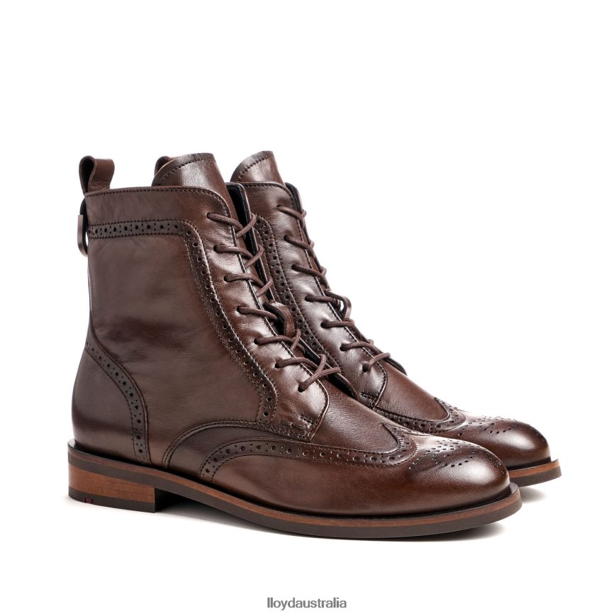LLOYD Women fashion smooth leather ANKLE BOOT brown Shoes H6PTLF877