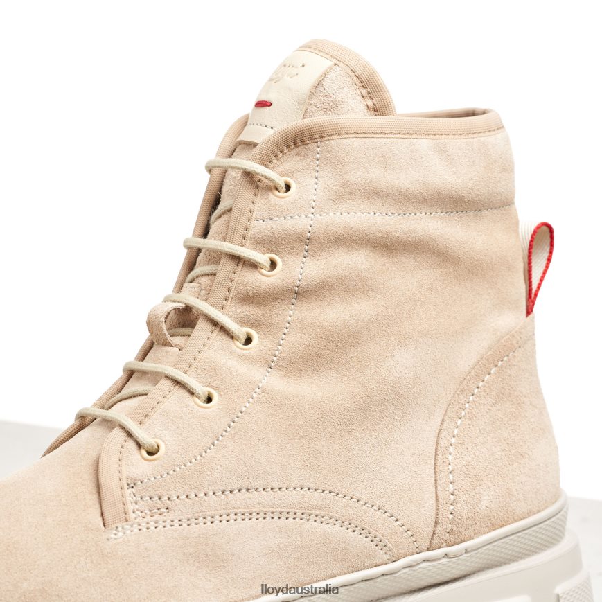 LLOYD Women lace-up ANKLE BOOTS beige Shoes H6PTLF977