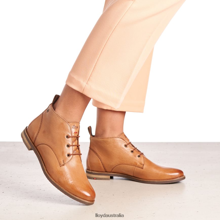 LLOYD Women lace-up ANKLE BOOTS brown Shoes H6PTLF994