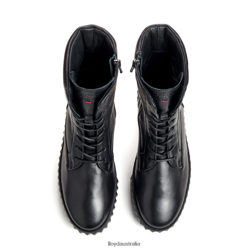 LLOYD Women light sole smooth leather ANKLE BOOT black Shoes H6PTLF887