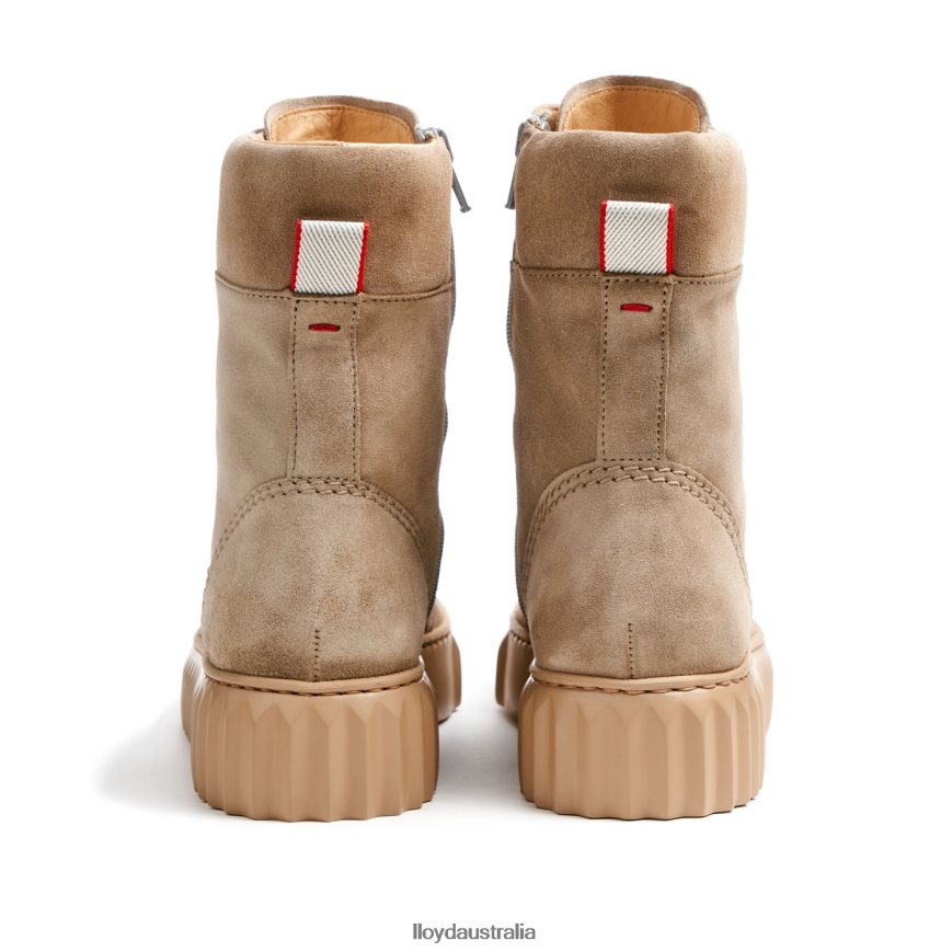 LLOYD Women rough leather ANKLE BOOT beige Shoes H6PTLF888