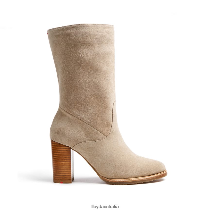 LLOYD Women rough leather ANKLE BOOT beige Shoes H6PTLF891