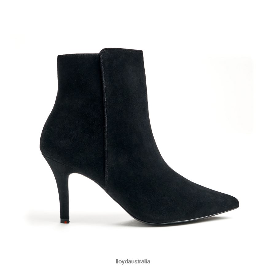 LLOYD Women rough leather ANKLE BOOT black Shoes H6PTLF879