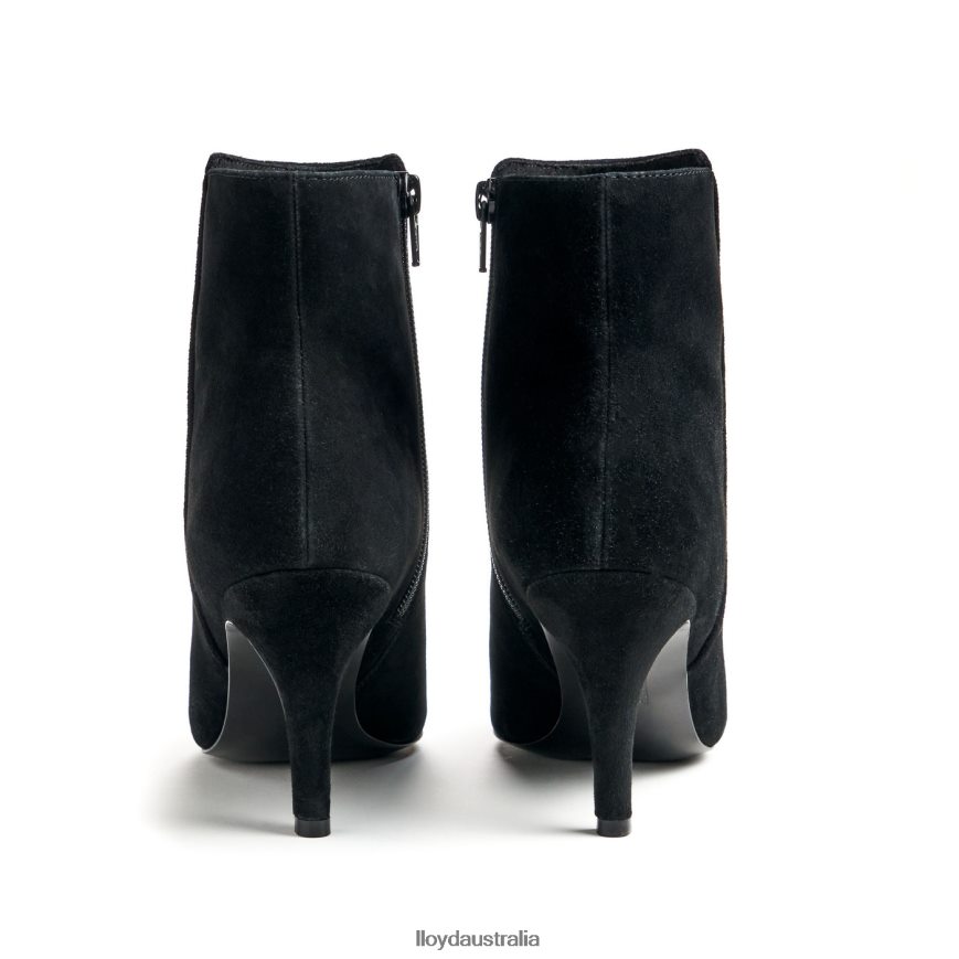 LLOYD Women rough leather ANKLE BOOT black Shoes H6PTLF879