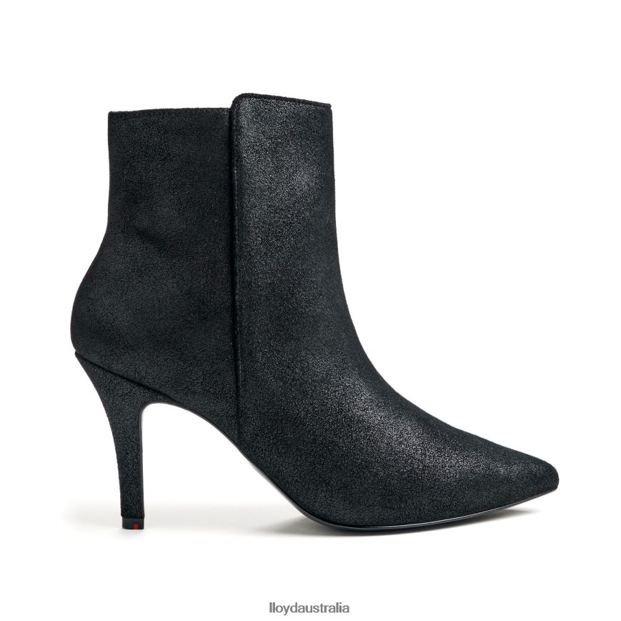 LLOYD Women rough leather ANKLE BOOT black Shoes H6PTLF880