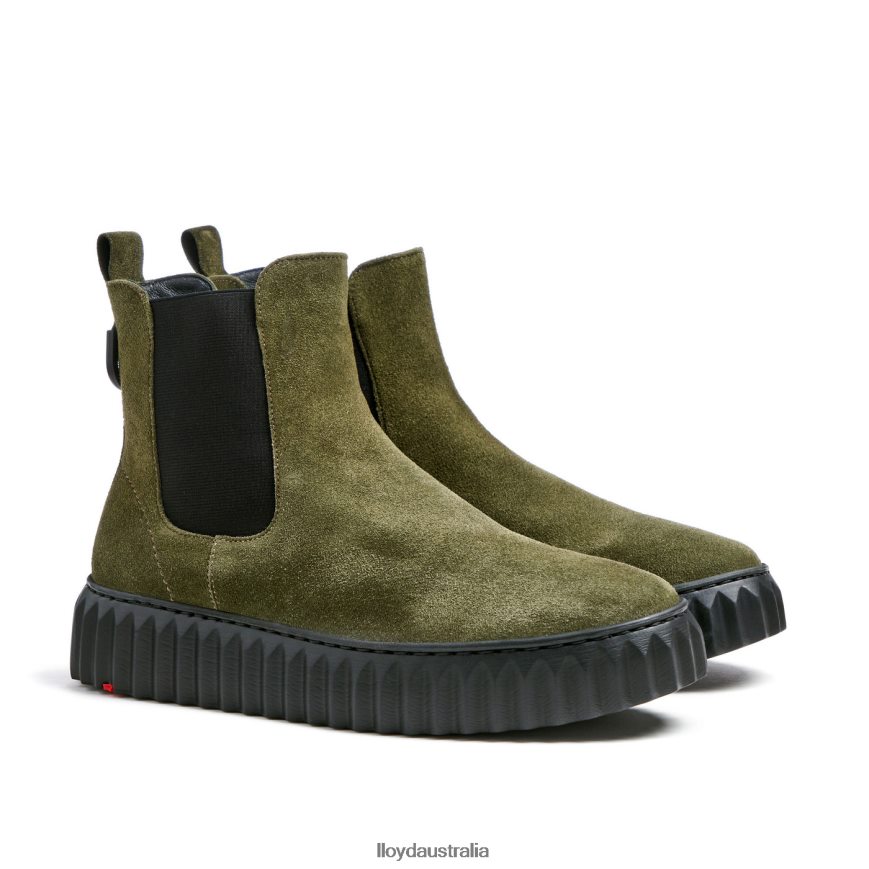 LLOYD Women rough leather ANKLE BOOT green Shoes H6PTLF883