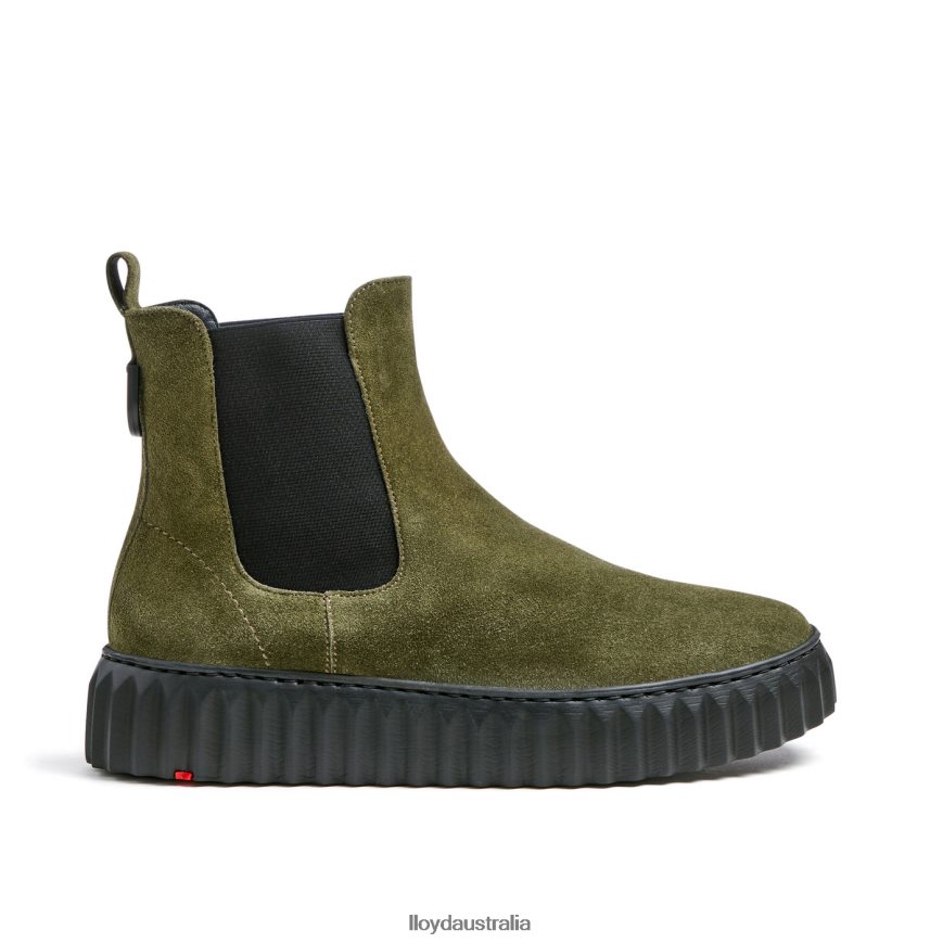 LLOYD Women rough leather ANKLE BOOT green Shoes H6PTLF883