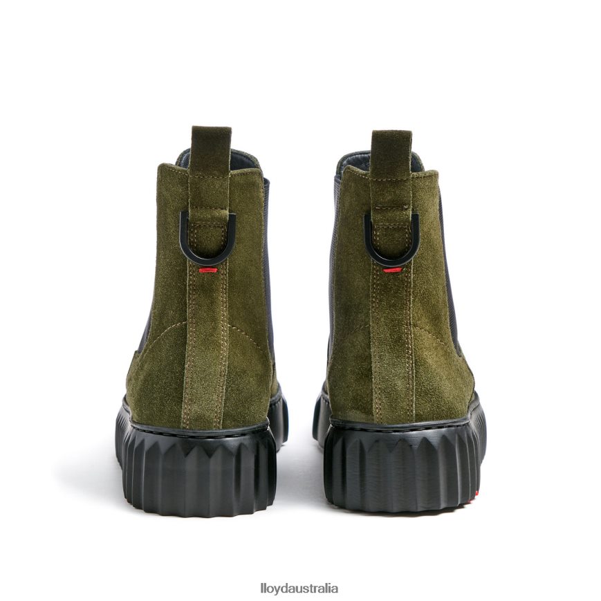 LLOYD Women rough leather ANKLE BOOT green Shoes H6PTLF883