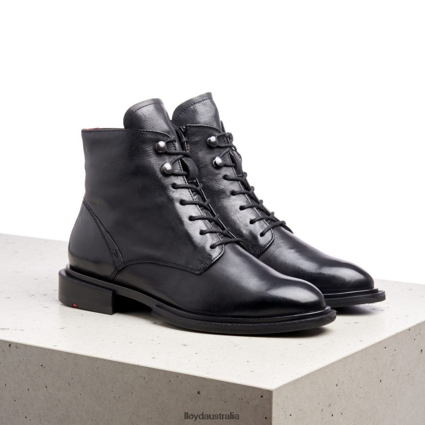 LLOYD Women sheep leather ANKLE BOOTS black Shoes H6PTLF1001