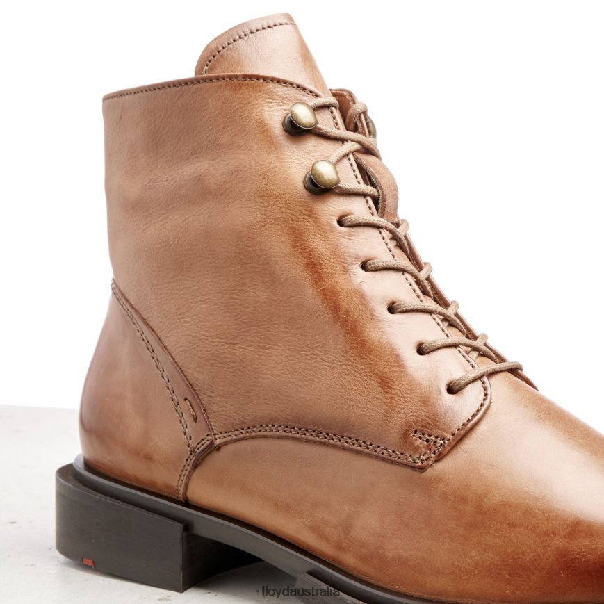 LLOYD Women sheep leather ANKLE BOOTS brown Shoes H6PTLF1002