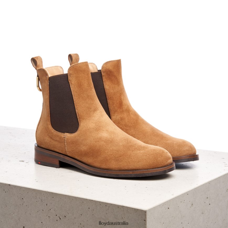 LLOYD Women slip-on ANKLE BOOTS brown Shoes H6PTLF967