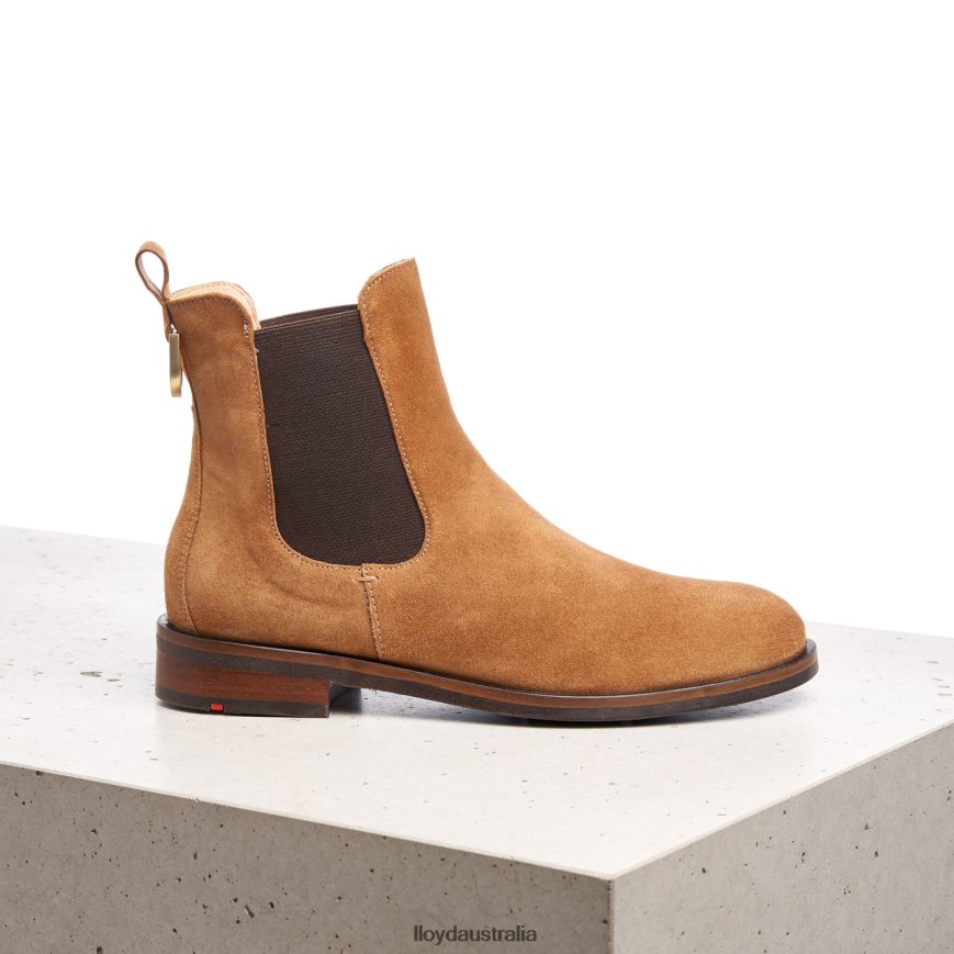 LLOYD Women slip-on ANKLE BOOTS brown Shoes H6PTLF967