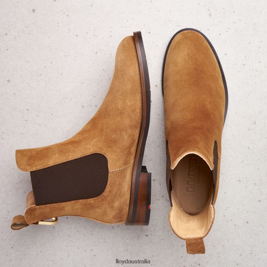 LLOYD Women slip-on ANKLE BOOTS brown Shoes H6PTLF967