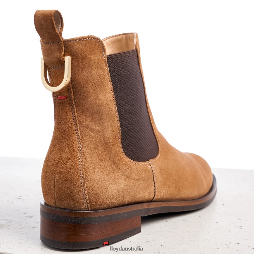 LLOYD Women slip-on ANKLE BOOTS brown Shoes H6PTLF967