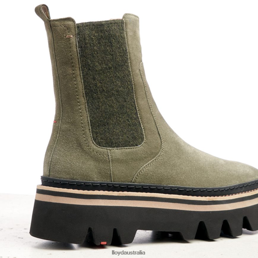 LLOYD Women slip-on ANKLE BOOTS green Shoes H6PTLF945
