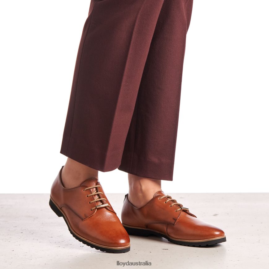 LLOYD Women LACE LEATHER HALF SHOES brown Shoes H6PTLF1057