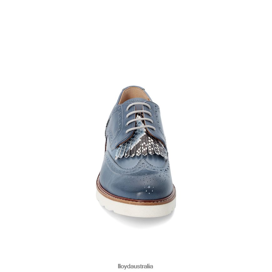 LLOYD Women LACE SMOOTH LEATHER HALF SHOES blue Shoes H6PTLF1189